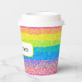 Kids Birthday - Rainbow Party Design 紙コップ (裏面)