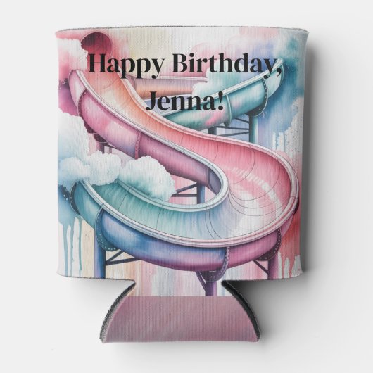 Kids’ Birthday Waterslide Party Favor 缶クーラー (正面)