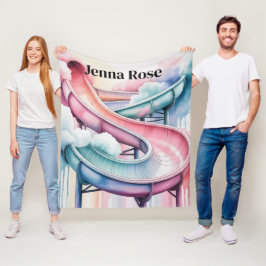 Kids’ Birthday Waterslide Party Gift フリースブランケット