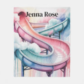 Kids’ Birthday Waterslide Party Gift フリースブランケット (正面)