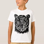 Kids Black Tiger T-Shirt Tシャツ (正面)