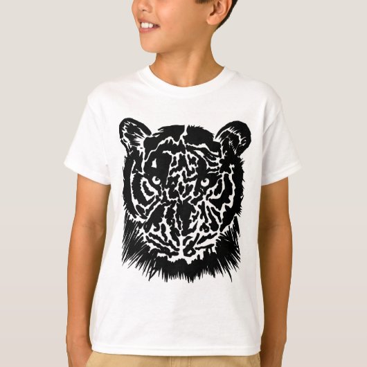 Kids Black Tiger T-Shirt Tシャツ (正面)