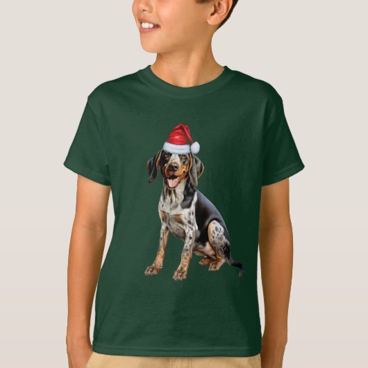 Kids Bluetick Coonhound Dog Lover Funny Christmas Tシャツ (正面)