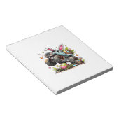 Kids Boys Happy Easter Day Bunny Monster Truck Egg ノートパッド (アングル)