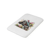 Kids Boys Happy Easter Day Bunny Monster Truck Egg バスマット (アングル)