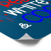 Kids Boys Kids Kids 7月4日Red White カッコいいと ポスター (角)