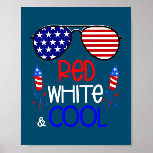 Kids Boys Kids Kids 7月4日Red White カッコいいと ポスター