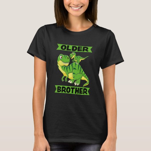 Kids Brother 2023恐竜レックス 子供へ Tシャツ (正面)