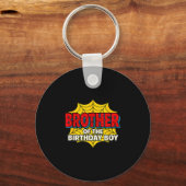 Kids Brother Of The Birthday Boy Sder Theme Party  キーホルダー (正面)