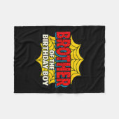 Kids Brother Of The Birthday Boy Sder Theme Party フリースブランケット (正面(横))