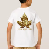 Kid's Canada Shirt Team カスタム Canada Kid Shirt Tシャツ (裏面)