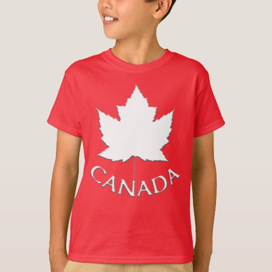 Kid's Canada TシャツオーガニックCanada Kidシャツ Tシャツ (正面)