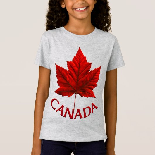 Kid's Canada TシャツカナダMaple Leaf Shirts Tシャツ (正面)