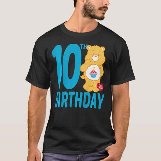 Kids Care Bears Birthday Bear Celebrates A 10th Bi Tシャツ (正面)
