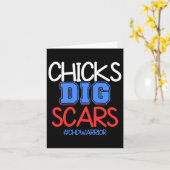 Kids Chicks Dig Scar Chd Warrior Awareness Survivo カード (黄色い花)