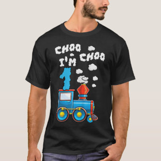 Kids Choo Choo I'm 1 Chugga Train 1歳の誕生 Tシャツ