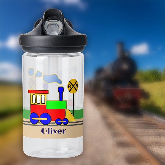 Kids Choo Choo Train Cute Cartoon Engine ウォーターボトル