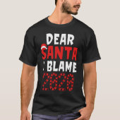 Kids Christmas  2020  Dear Santa I Can Explain Tシャツ (正面)