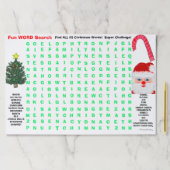 Kids Christmas 25 Word検索活動パズル ペーパーパッド (インサイチュ)