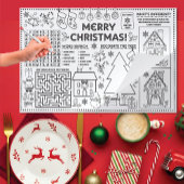 Kids Christmas Activity Pad and Placemat  ペーパーパッド