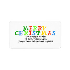 Kids Christmas Address Label ラベル