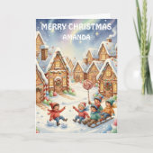 Kids Christmas Candy Cottage Village シーズンカード (正面)