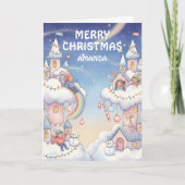 Kids Christmas Cloud Castle Magic シーズンカード (正面)