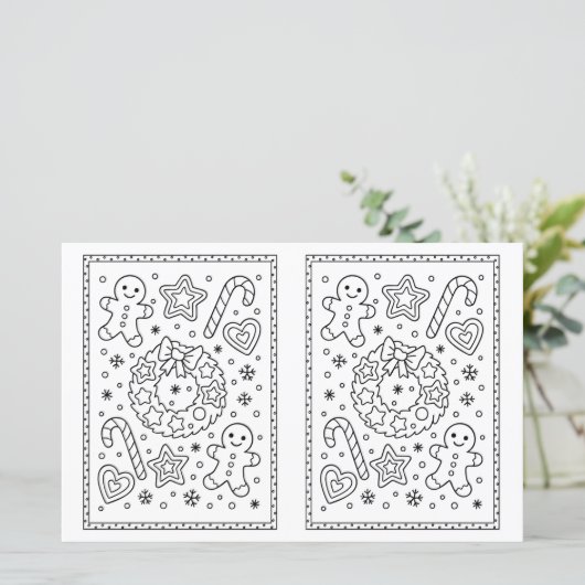 Kids Christmas Coloring Page Christmas Gingerbread (スタンド正面)