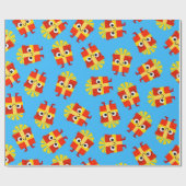 Kids Christmas Cute Cartoon Gifts ラッピングペーパー (フラット)