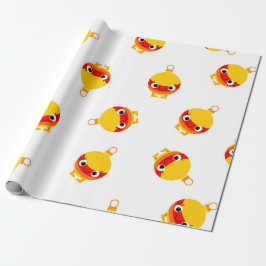 Kids Christmas Cute Cartoon Tree Ornaments ラッピングペーパー