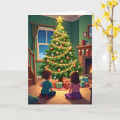 Kids Christmas Eve Magic Card カード (黄色い花)