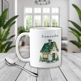 Kids Christmas Mug - Personalized Holiday Home コーヒーマグカップ