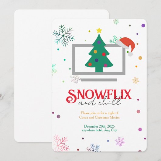 Kids Christmas Party Invitation 招待状 (正面/裏面)