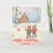 Kids Christmas Peppermint Forest Trail シーズンカード (正面)