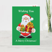 Kids CHRISTMAS Santa Claus for Boy or Girl シーズンカード (正面)