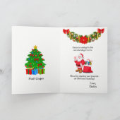 Kids CHRISTMAS Santa Claus for Boy or Girl シーズンカード (内部)