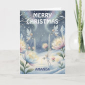 Kids Christmas Winter Fairy Garden シーズンカード (正面)