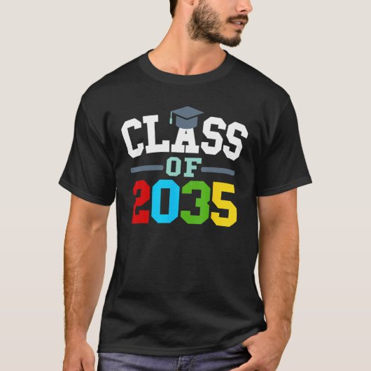 Kids Class Of 2035 First Day Of Back To School Gra Tシャツ (正面)