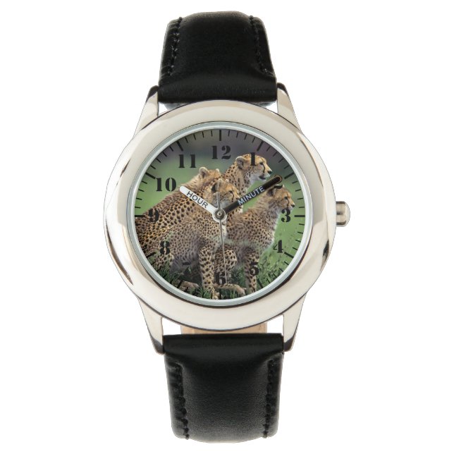 Kids Classic Watch/Wildlife Cheetah's 腕時計 (正面)