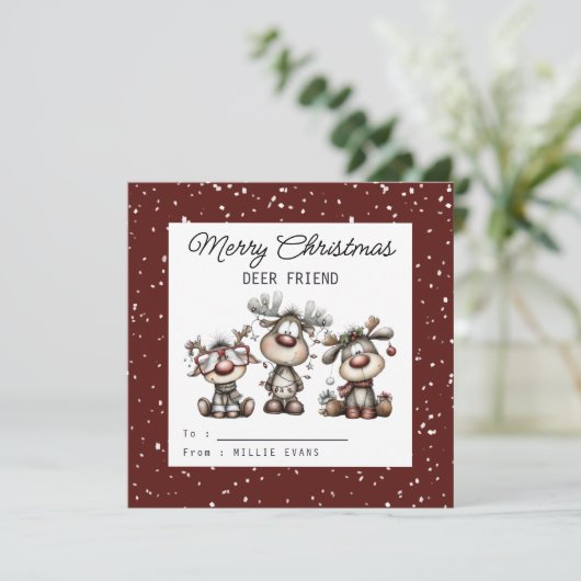 Kids Classroom Deer Themed シーズンカード (スタンド正面)