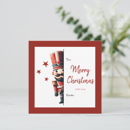 Kids Classroom Nutcracker Christmas Holiday Card シーズンカード (スタンド正面)