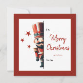 Kids Classroom Nutcracker Christmas Holiday Card シーズンカード (正面)