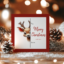 Kids Classroom Reindeer Christmas Holiday Card シーズンカード