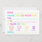 Kids Classroom Thank You Cards | Fill In The Blank シーズンカード (正面)