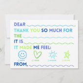 Kids Classroom Thank You Cards | Fill In The Blank シーズンカード (正面)