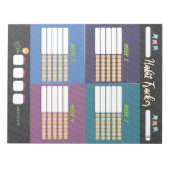 KIDS CLUSICS TRACKERメモ帳 ノートパッド (正面)