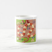 Kids Colorful Race Track Board Game コーヒーマグカップ (中央)