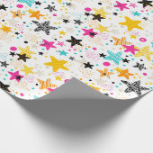 Kids Colorful Stars ラッピングペーパー (角)