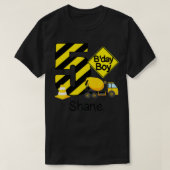 Kids Construction 5th Birthday Shane Boys 5 Years Tシャツ (デザイン正面)