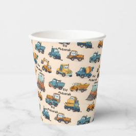 Kids Construction Vehicle Paper Cups Cartoon Truck 紙コップ